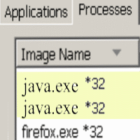 Changing the process name of Java program in windows